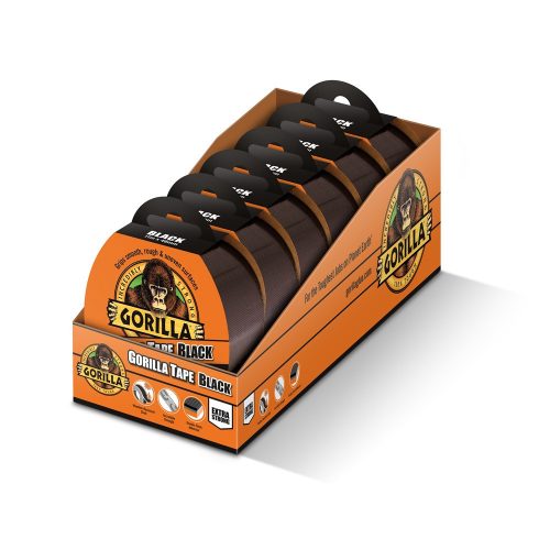 Gorilla Tape Black 11m x 48mm Fekete Extra Erős Ragasztószalag 