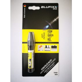   Blufixx MGS fényre megkeményedő javító fehér gél patron 5g - fém,üveg és kő anyagokhoz