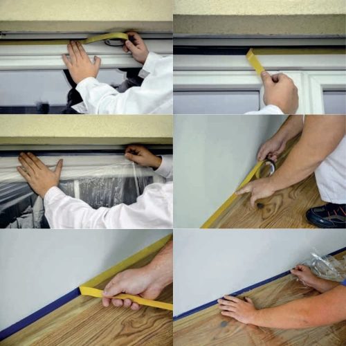 Blue Dolphin HYBRID DUAL kétoldalas festő-maszkolószalag 19 mm × 25 m – 2 db/csomag