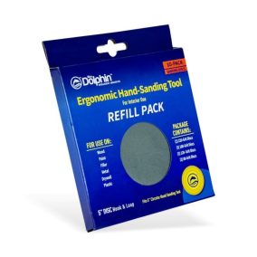   Blue Dolphin tépőzáras csiszolókorong szett 125 mm – utántöltő, 10 db