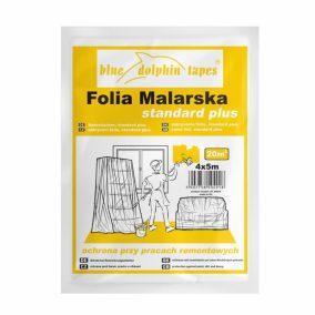   Blue Dolphin Lépésálló Takarófólia 15 mikron – 4 m × 5 m