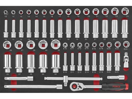 	 Szerszámkocsi Force, 278 db szerszámmal FOR 10216SPC  FORCE TOOLS